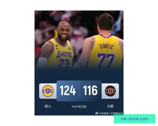 詹姆斯14中13创里程碑湖人七连胜击败火箭东契奇砍40分KD18分领衔表现